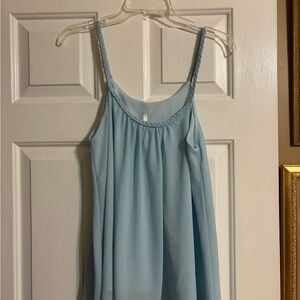 Mittoshop Sky Blue Camisole with Braided Straps